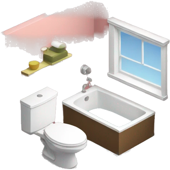 isometric bathroom emoji