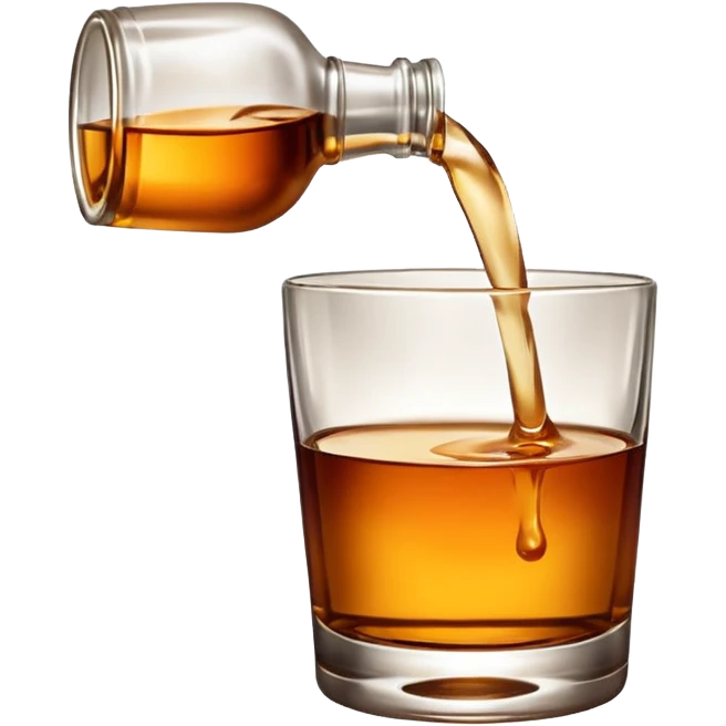 Pouring whisky  emoji