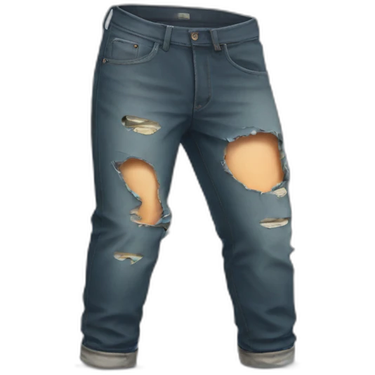 huge hole ripped pants emoji