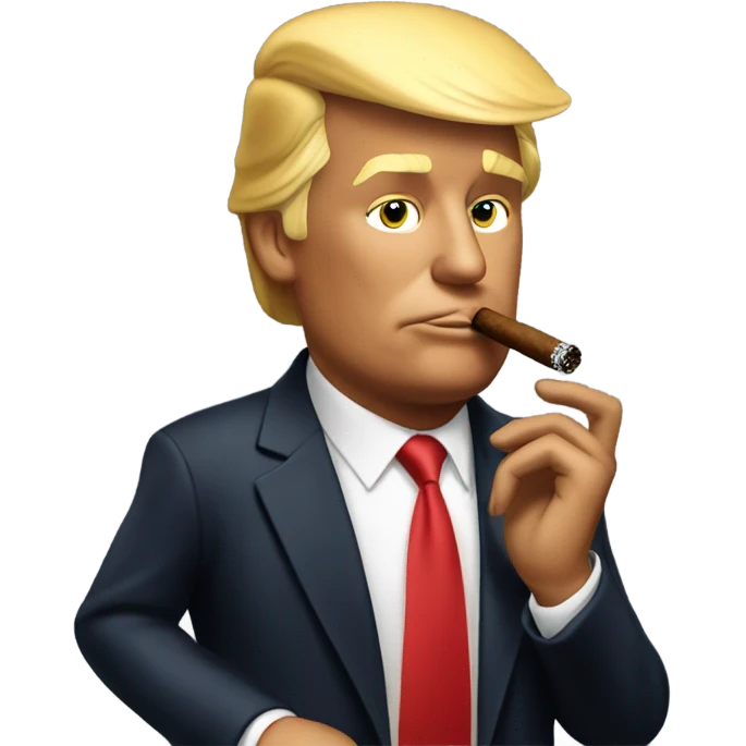 Donald trump smoking a cigar  emoji
