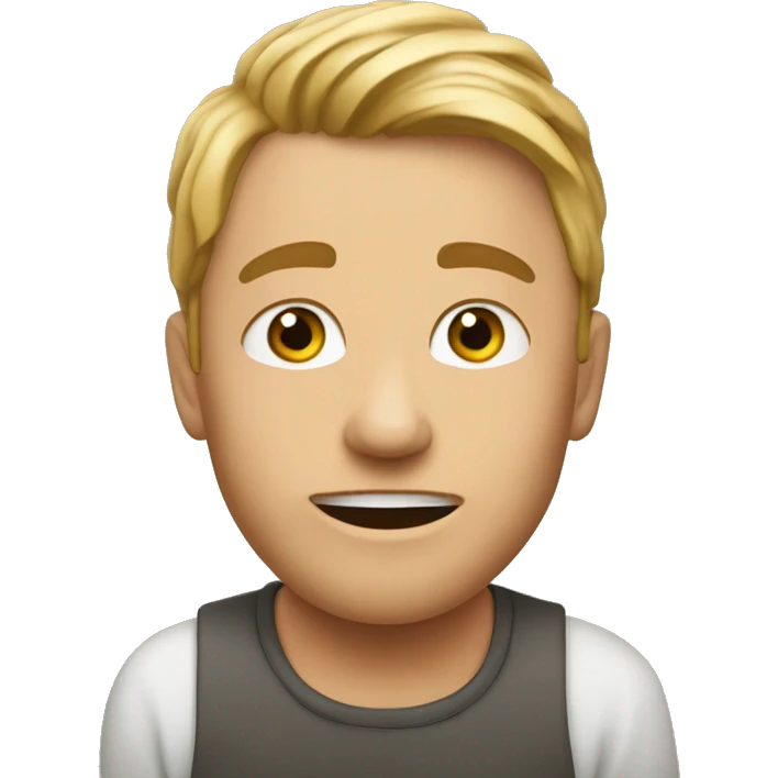 Rött hjärta med små röda hjärtan runt emoji