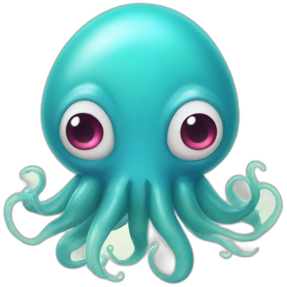 cerulean squid with heart eyes emoji