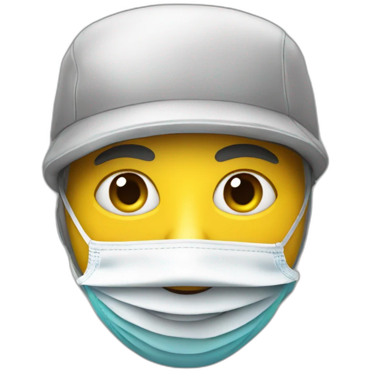 airbrush painter with mask emoji