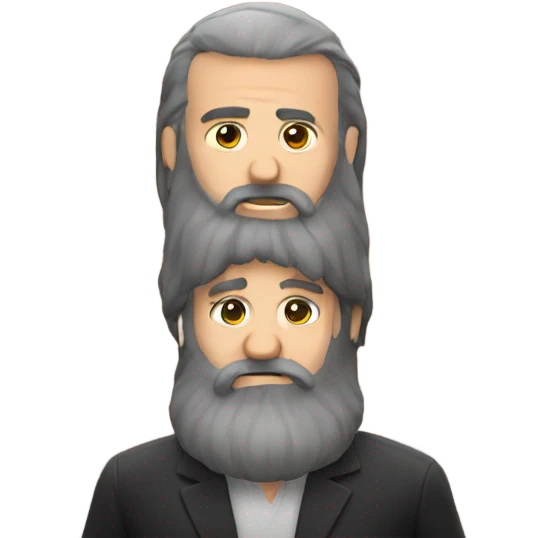Long beard  emoji