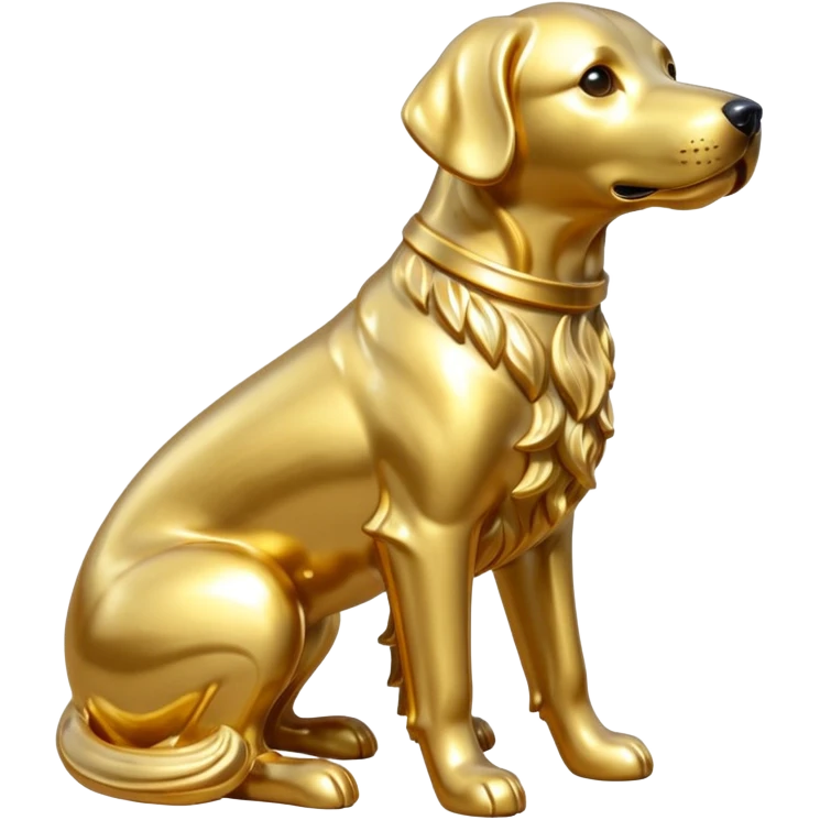golden dog statuse emoji