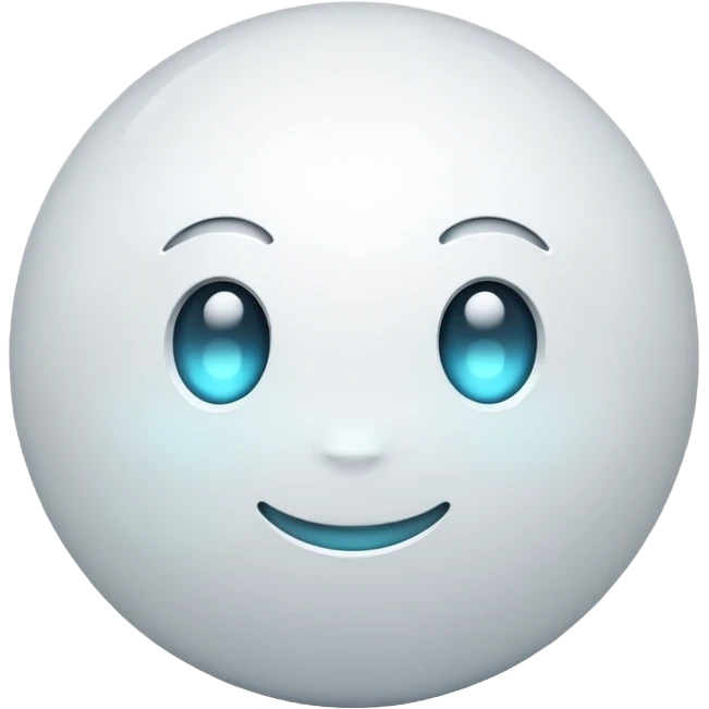 The white orb emoji