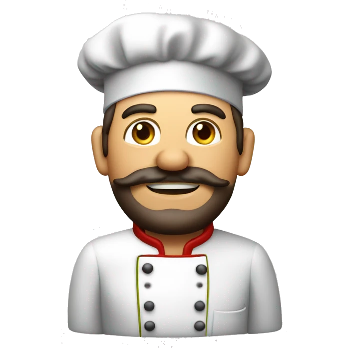 Chef che fa pasta al pomodoro emoji