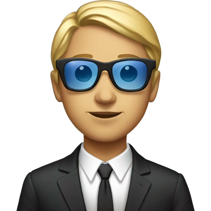 Saint mary with sunglases in suits emoji