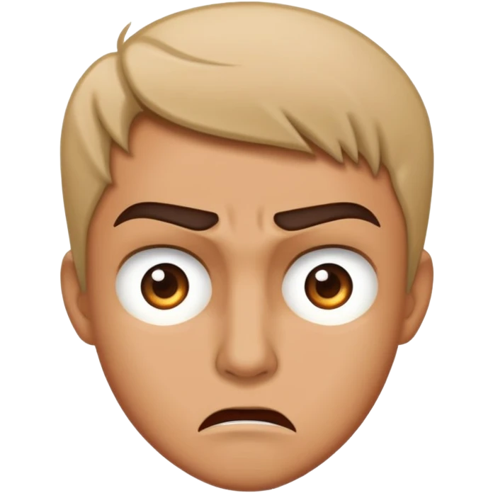 Someone looking to the side angrily emoji