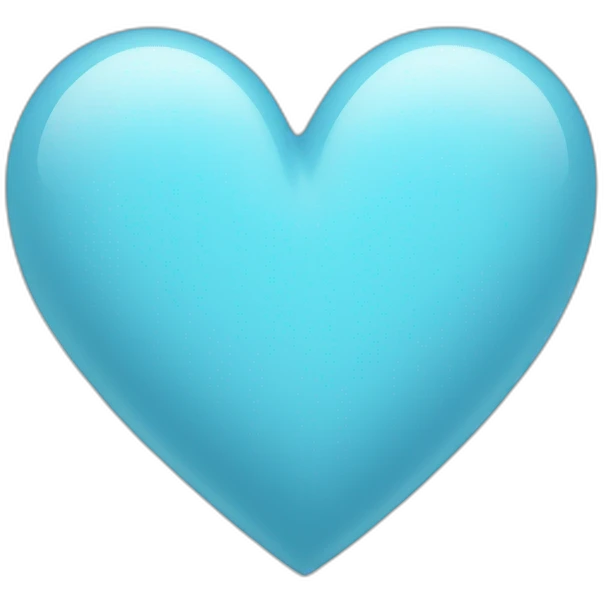 light blue heart emoji