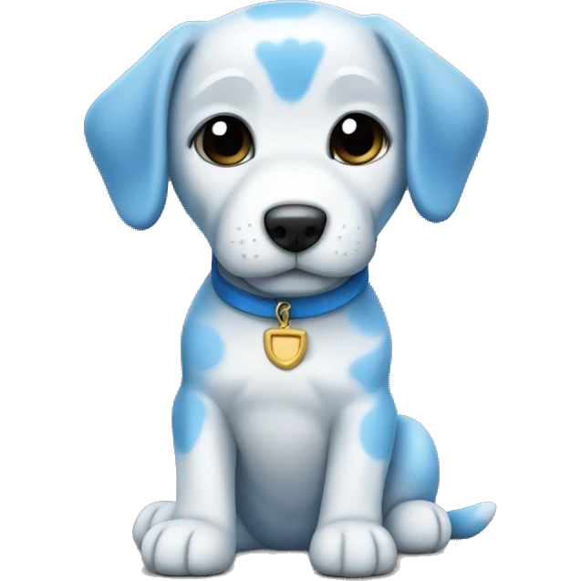 blue staff puppy emoji