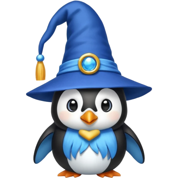 Penguin Wizard emoji
