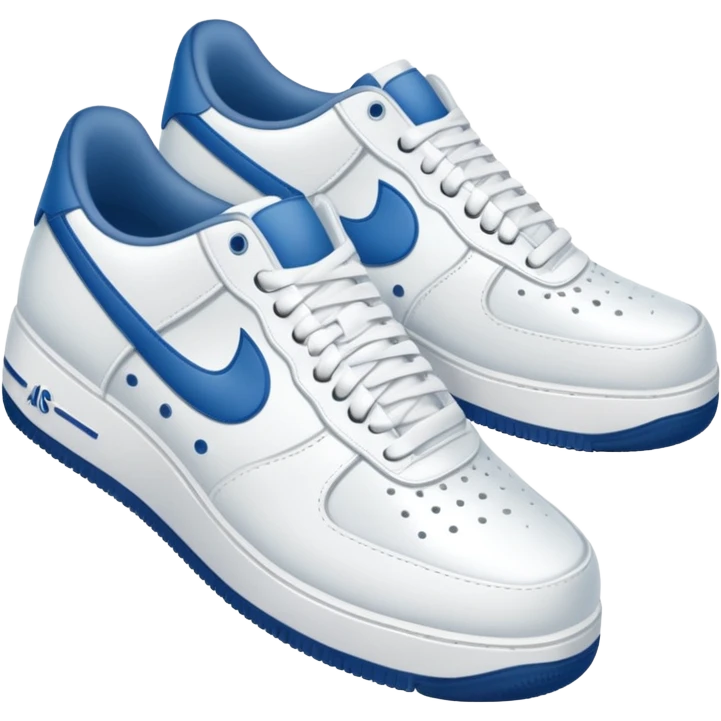 make a genmoji for a pair of white air force shoes. Fully white and no logo emoji