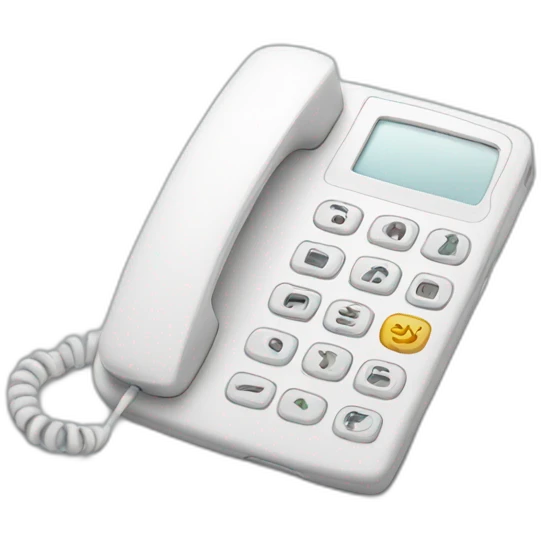 white phone emoji