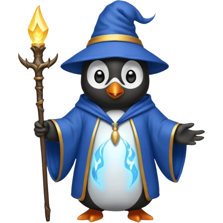Penguin Wizard emoji