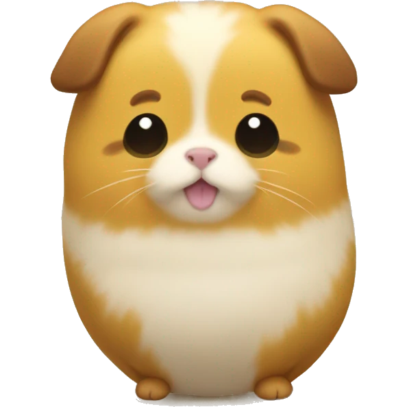 pom pom purin with guinea pig emoji