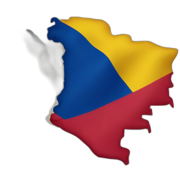 bandera de colombia en el mapa emoji