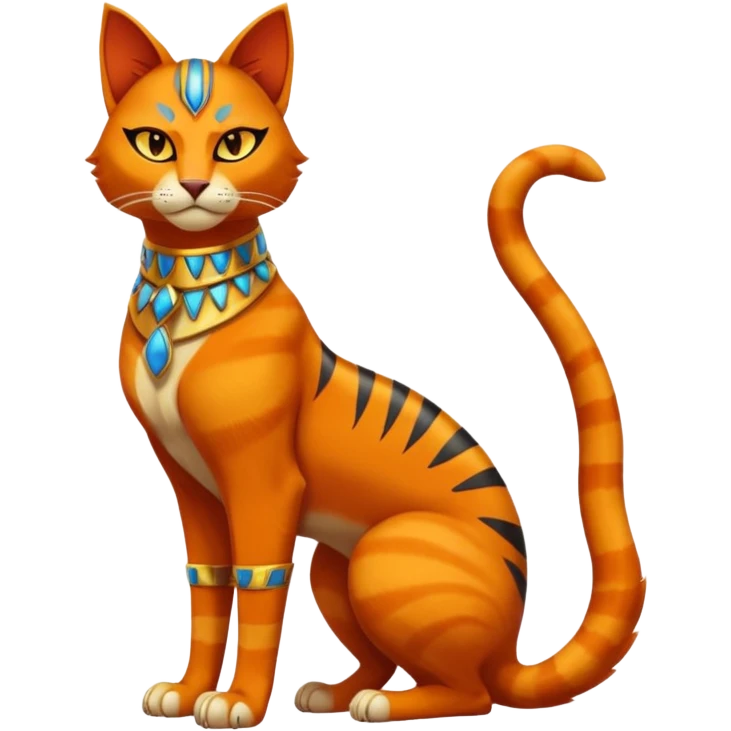 Torracat-Bastet-Fakémon-hybrid-creature (full body)  emoji
