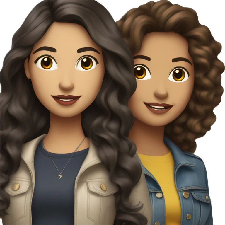 millena morales and avril gonzales emoji