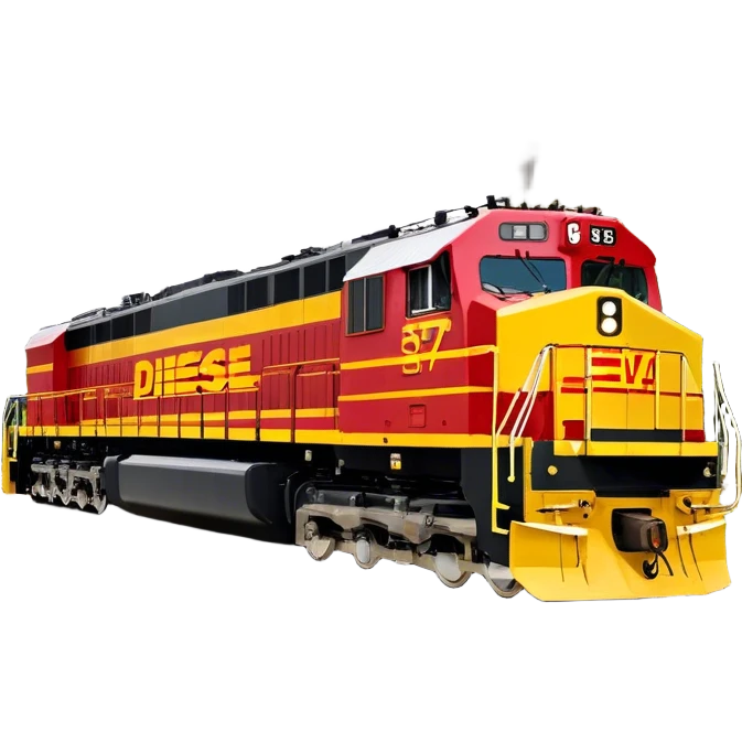 Diesel Locomotive - EMD SD70 (Model Year: 2021) (Iconic colour: Red and yellow) emoji