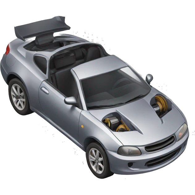 repair of a sport car with an open hood emoji