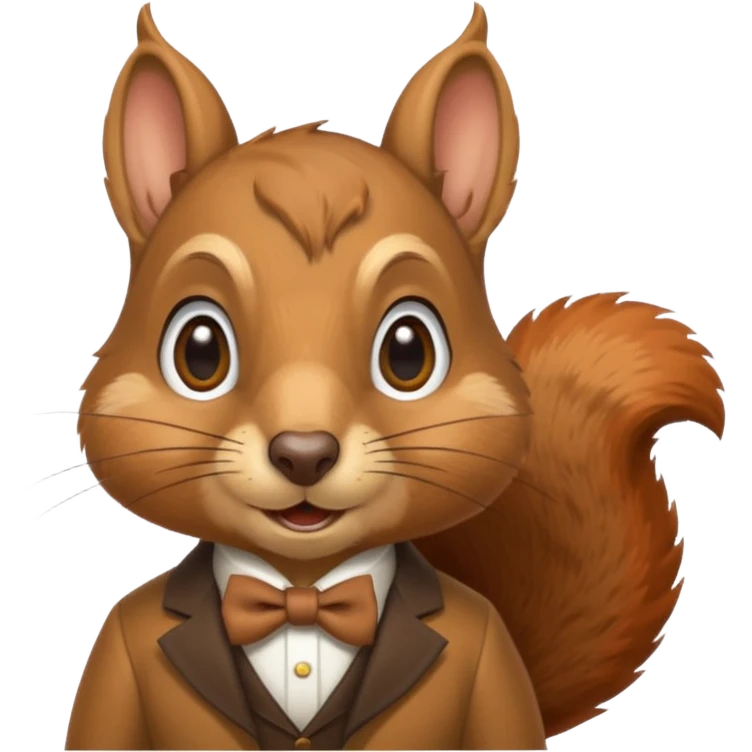squirrel with a monicle emoji