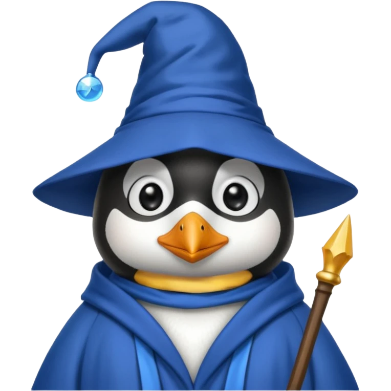 Penguin Wizard emoji
