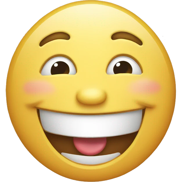 Laughing face emoji