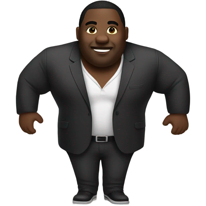 big black man with freeforms emoji