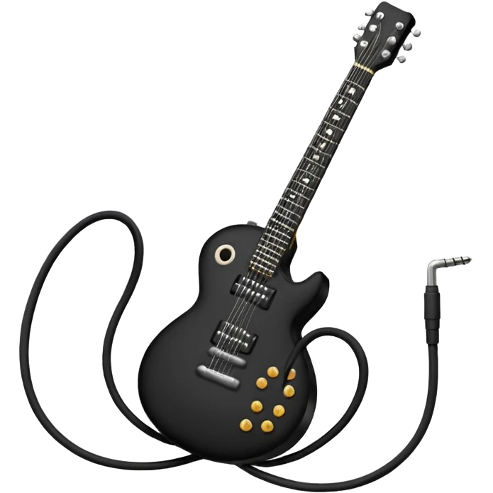guitar cable emoji