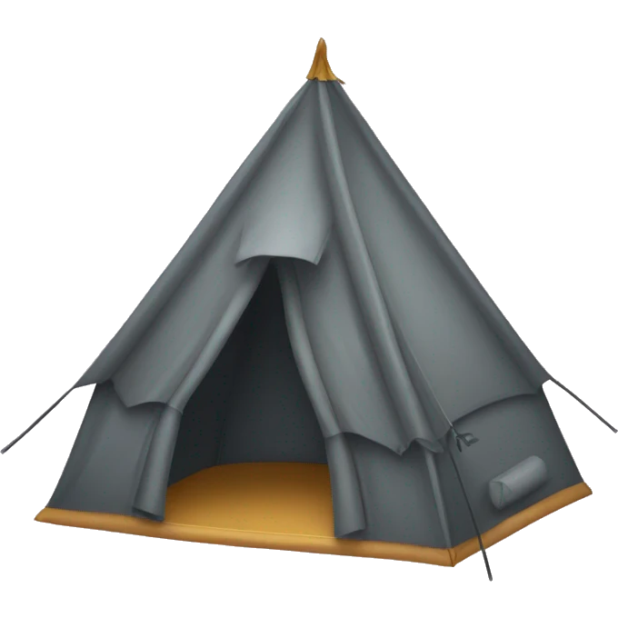 Tent with clock time 10pm emoji