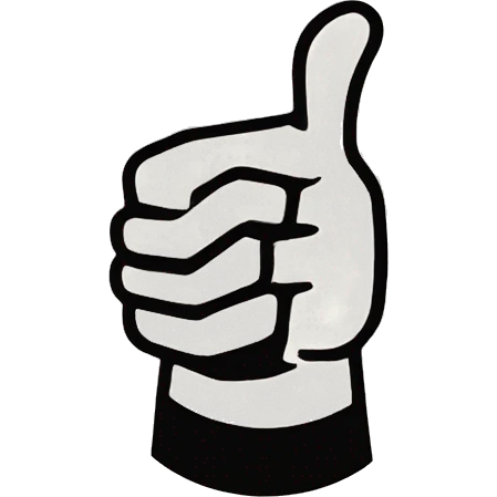 thumb up emoji but the thumb is bent in the middle at roughly 90 deg emoji