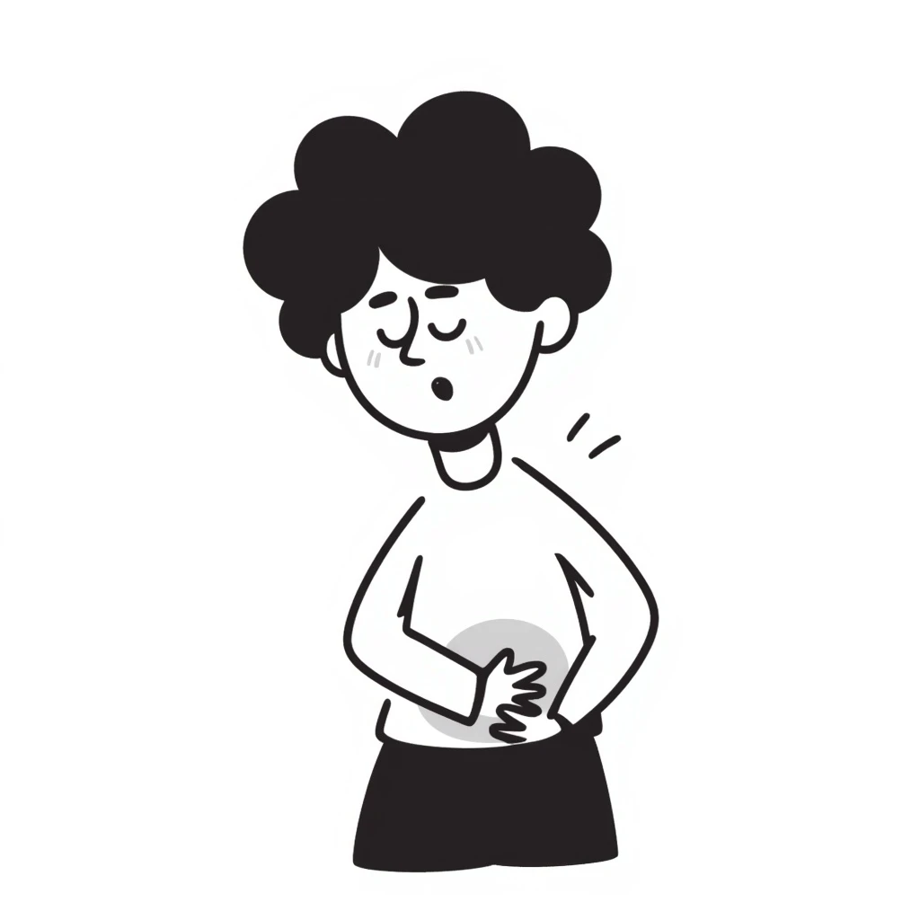 a person with stomach ache emoji