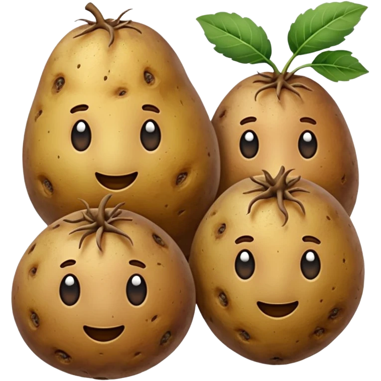 three potatoes emoji
