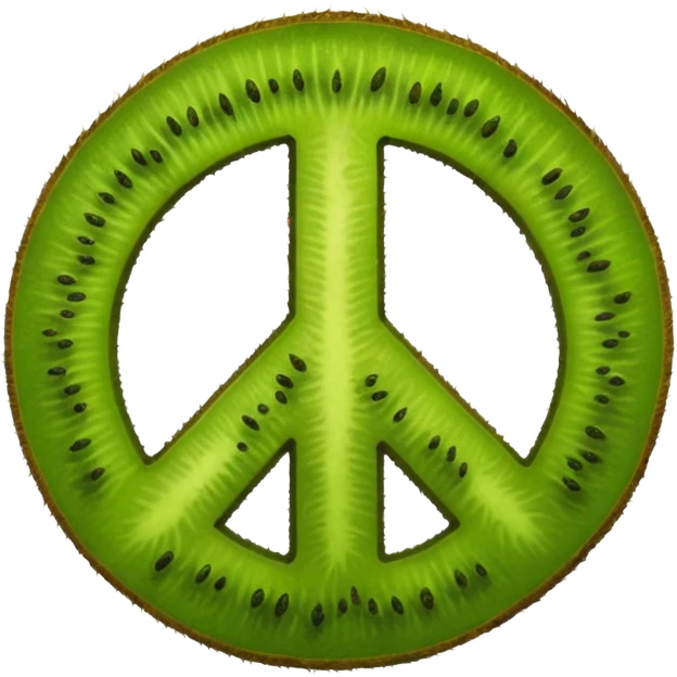 Peace sign hand emoji but its kiwi skin emoji