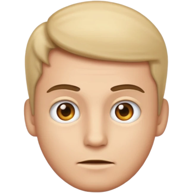 Emoji guy side eyeing the camera  emoji