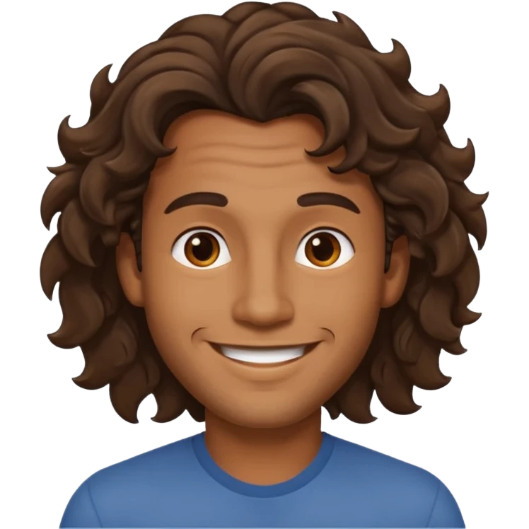 wavy hair mens image emoji