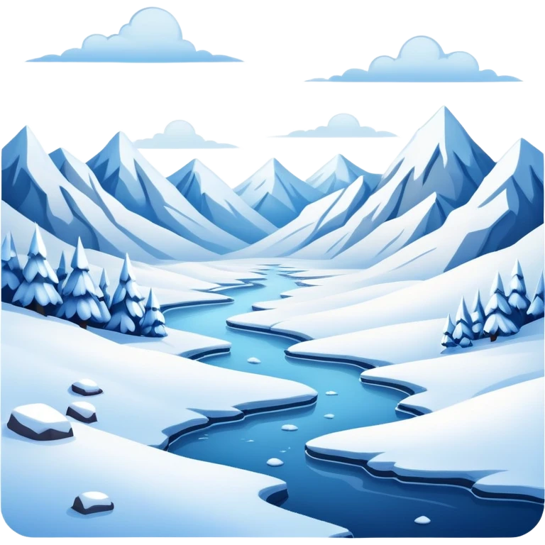 Cold scenery  emoji