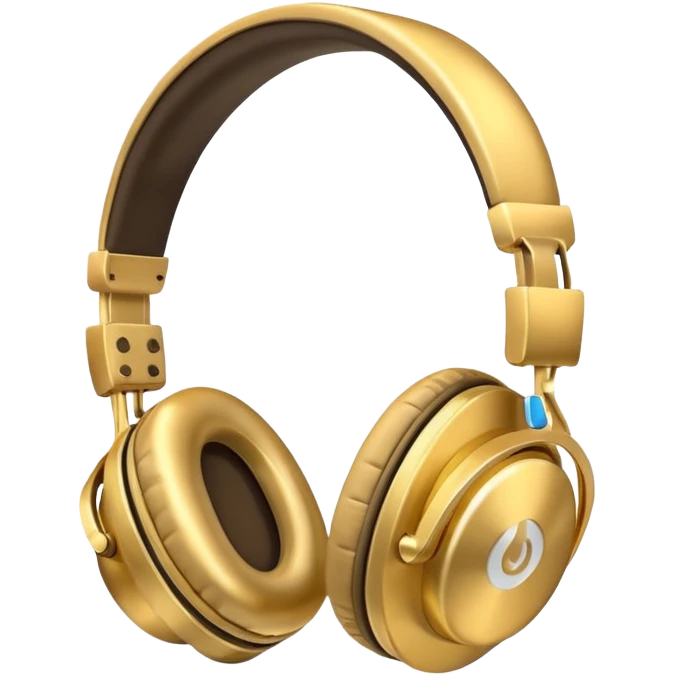 golden headphones emoji
