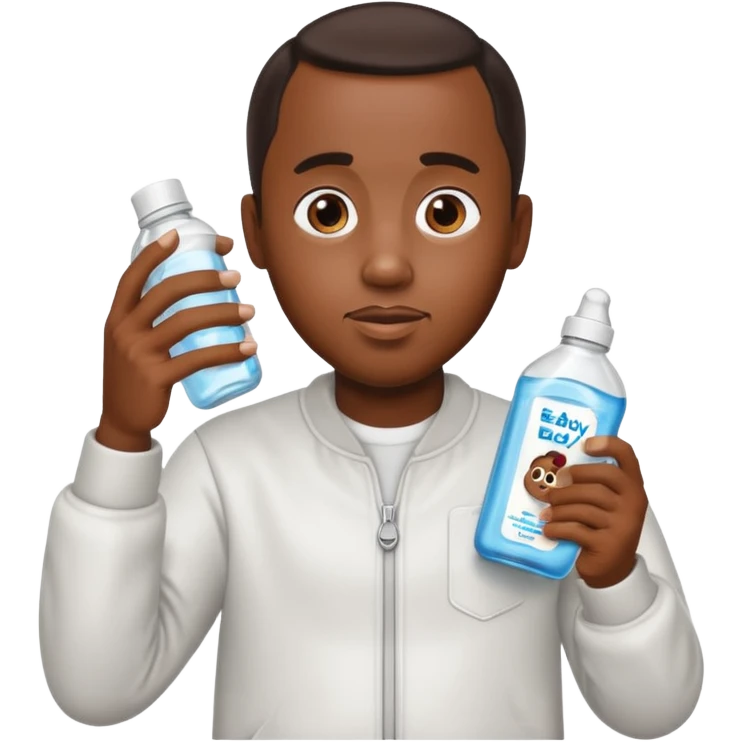 Make Diddy holding baby oil emoji