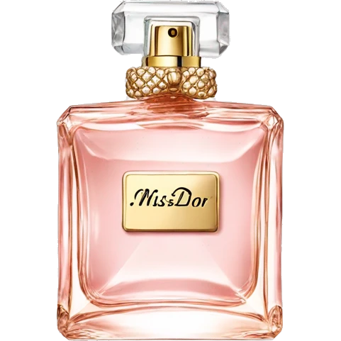 Miss Dior Perfume Bottle Light Pink Gold emoji