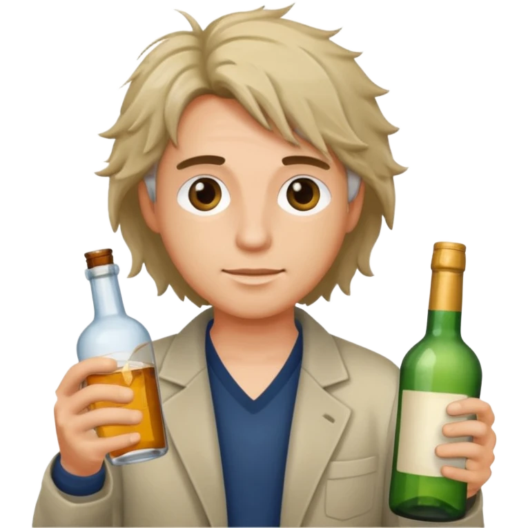 A person alcholic emoji