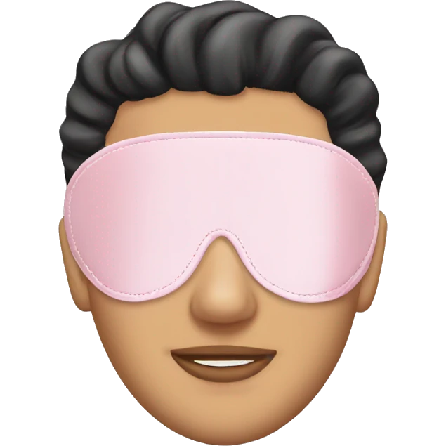 Light Pink Satin Sleep Mask emoji