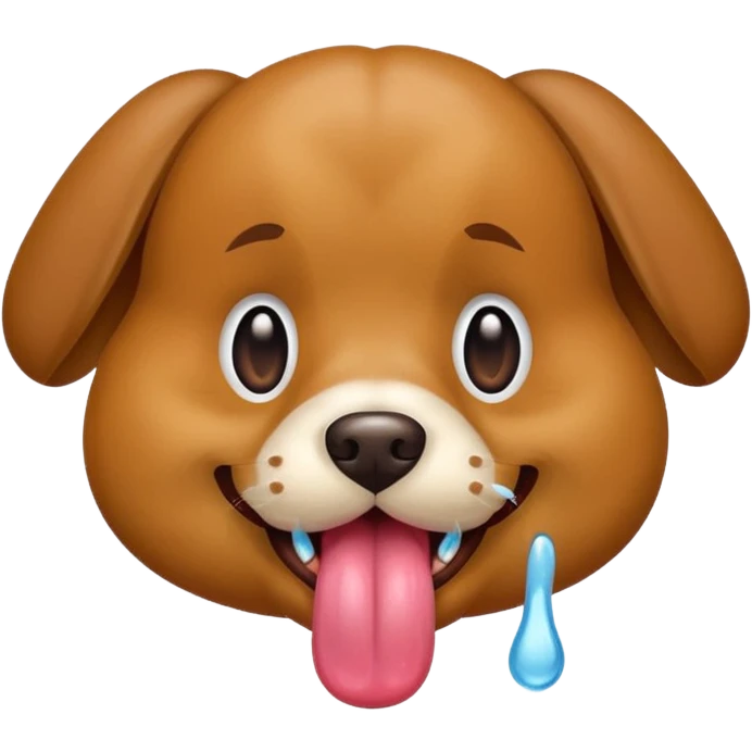 dog sticking it’s tongue out  emoji