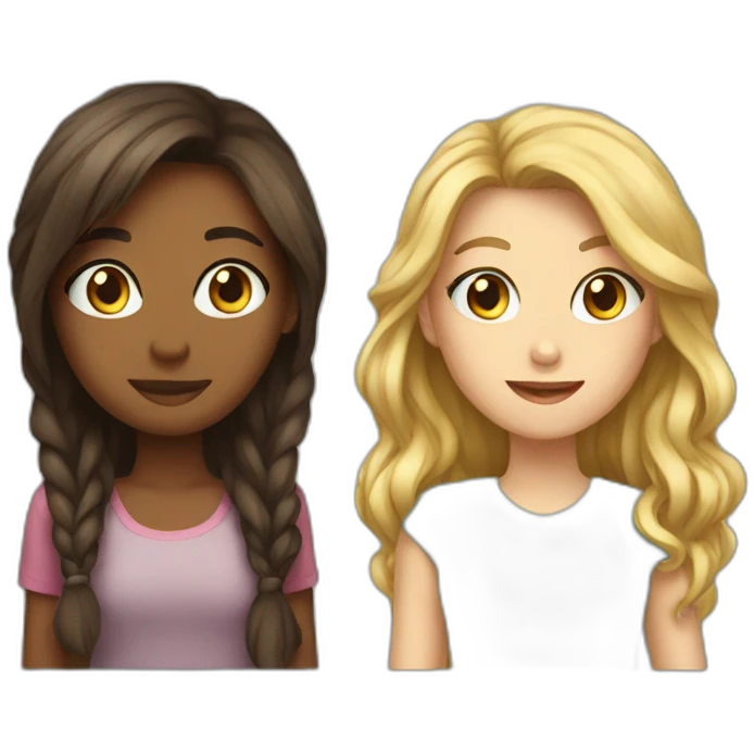 Girl and dar emoji