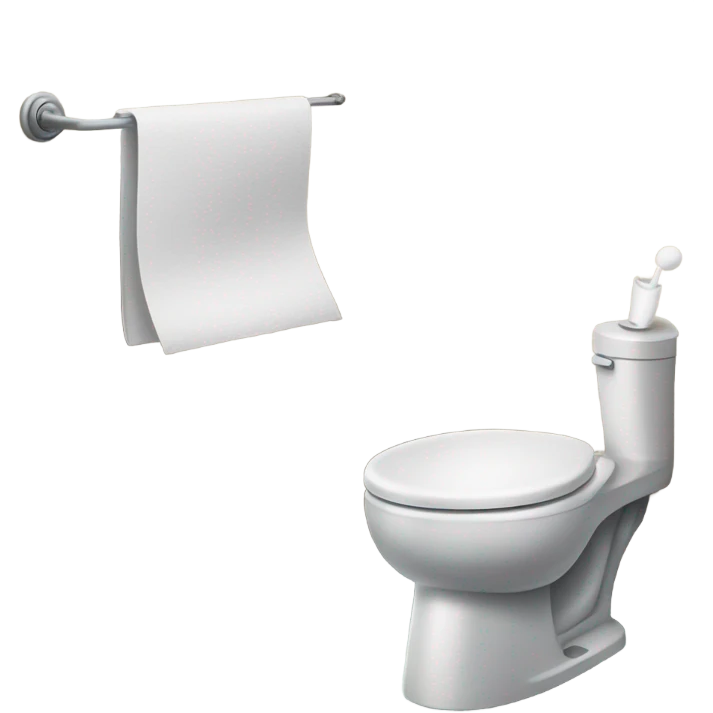 finally used the bathroom emoji