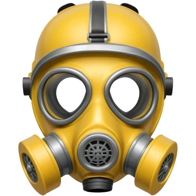simple and round gas mask emoji