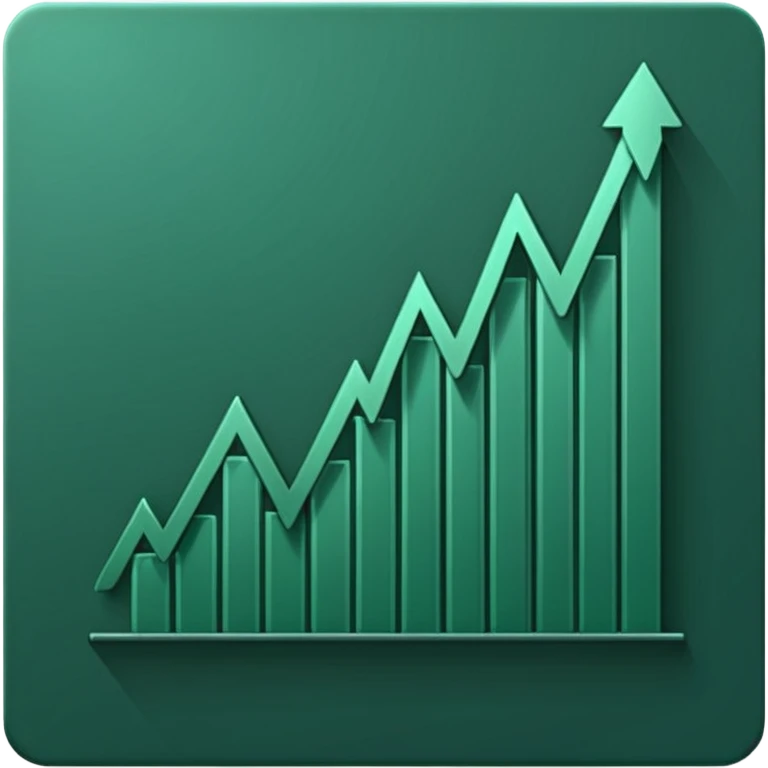 dark green growth graph emoji