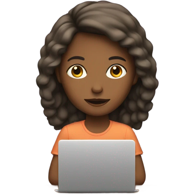 girl with laptop emoji