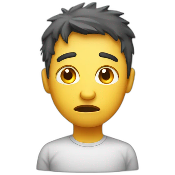 looking stressed emoji